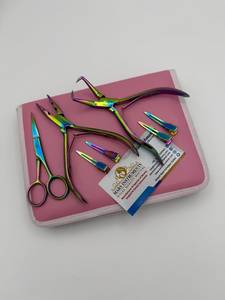 Kit de Herramientas para Extensiones de Cabello, Alicates para Cerrar Microperlas, Agujas para Extensiones de Cabello, Tijeras y Clips - Product Image 3