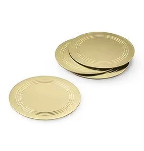 Contemporary Collection Metal Coaster Set Modern <b>Table</b> <b>Protectors</b> for Coffee <b>Table</b> Restaurant Hotel Bar Office - Product Image 5