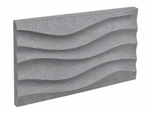 Panneau acoustique 3D Wave gris, absorbant le son, décoratif, restaurant, hôtel, WYRAX - Product Image 3