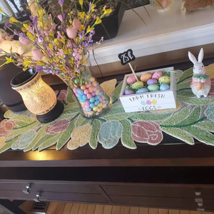 Handmade Beaded <b>Table</b> RunnerCelebration Festive Party Tabletop Décor - Product Image 1