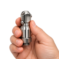 Nouvelle buse de nettoyage rotative à 360 degrés YS 3D Techno, tête de pulvérisation en acier inoxydable, laveuse automatique de joints toriques pour réservoir de bouteille 6