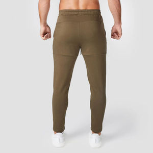 Pantalon de jogging en toile pour homme, coupe décontractée, respirant, écologique, avec logo personnalisé imprimé, style empilé - Product Image 3