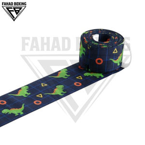 Bandes de boxe personnalisées par sublimation pour enfants, protège-poignets hautement élastiques pour l'entraînement junior, accessoires de boxe durables en coton pour l'entraînement - Product Image 6