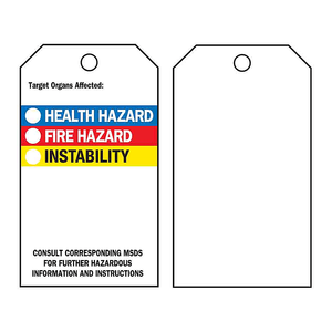Etiqueta de Seguridad Flexible Brady para Órganos Sensibles, para Manipulación de Productos Químicos y Laboratorios - Product Image 1