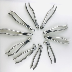 Ensemble de forceps d'extraction dentaire professionnels en acier inoxydable, kit d'instruments chirurgicaux pour l'extraction des dents supérieures et inférieures - Product Image 3