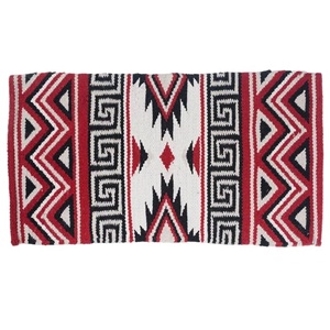 Tapis de selle à motifs pour l'équitation, couverture tressée pour chevaux, tapis d'entraînement pour l'écurie, selle en cuir pour le barrel, fabrication en gros - Product Image 1