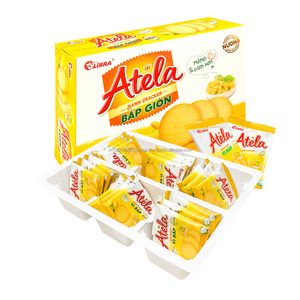 HALAL ISO ATELA Craquelins Croustillants au Maïs 342G Boîte de Sachet au Goût Sucré Salé Emballage FMCG Vietnam Exotique Unique Snack - Product Image 4