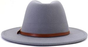 Sombrero de Fieltro Estilo Ranchero, Fedora de Moda Ecuestre - Product Image 3