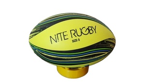 Match Qualité Ballon de Rugby Coque Durable Texture Antidérapante Coutures Renforcées et Conception de Performance Équilibrée - Product Image 5