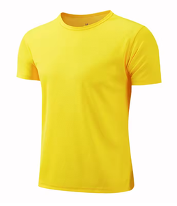 T-shirt de sport multicolore à séchage rapide pour hommes, en polyester respirant, pour la course à pied, la gym, l'entraînement physique, maillot athlétique à manches courtes - Product Image 3