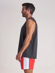 Custom <b>Men's</b> Sleeveless Tank Top Loose Fit Yoga Gym Workout Vest Breathable Athletic <b>Singlet</b> - Product Image 6