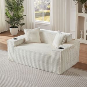 Divano Moderno a 2 Posti Senza Struttura per Spazi Compatti, Facile da Usare e Senza Necessità di Montaggio, Ideale per Appartamenti e Uffici - Product Image 3