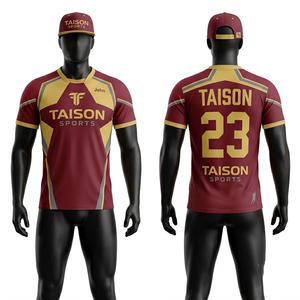 เสื้อฟลอร์บอลชาย โพลีเอสเตอร์ตาข่าย 180 GSM ระบายเหงื่อได้ดี พิมพ์ลายแบบซับลิเมชั่น สีส้ม เบจ ดำ พิมพ์โลโก้แบบซิลิโคนตามสั่ง - Product Image 3