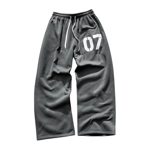 OEM Custom Manufacturer Baggy <b>Jogger</b> Custom Printing Unisex Track Pants Streetwear French Terry <b>Cuffed</b> Sweatpants - Product Image 1