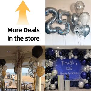 Silver <b>Confetti</b> Latex Party Balloons 60 Pack 12 Inch Helium Glitter Balloons for <b>Weddings</b> Graduations and Bridal Showers - Product Image 2