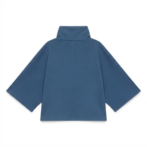OEM Supplier Oversized Poncho Pullover Sweatshirt High Collar Loose Fit Custom 350 GSM Cotton Premium Embroidery Women's Hoodies - Product Image 4