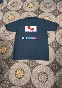 Camiseta de Manga Corta para Hombre, 100% Algodón de Alta Calidad, Lisa o Estampada, con Logotipo Bordado Personalizado, Tejido de Punto Oscuro, para Empresas - Product Image 2