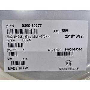 AMAT DPS Poly Single Ring 195mm, Centura - อุปกรณ์และอะไหล่เซมิคอนดักเตอร์ระดับโลกที่เชื่อถือได้ - Product Image 2