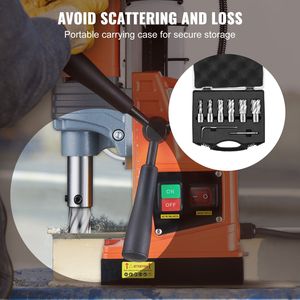 ชุดเครื่องตัดเป็นรูปวงแหวน6ชิ้น, สว่านเจาะก้านเชื่อม1/2 "-1-1/16" เส้นผ่านศูนย์กลางตัด1 "M2AL ความลึกสำหรับสว่านแม่เหล็ก - Product Image 5