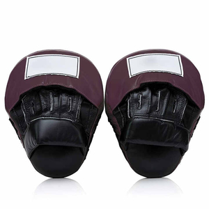 Mitaines de boxe en cuir haute performance, coussinets de frappe personnalisés avec logo pour adultes, entraînement MMA, vente en gros, coussinets de frappe OEM - Product Image 1