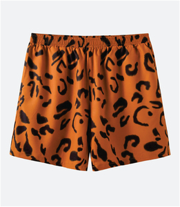 ชุดเซ็ตเสื้อยืดและกางเกงขาสั้นลายเสือดาวพิมพ์ลายแบบระบายอากาศได้ดี สั่งทำได้ตามต้องการ สำหรับใส่เที่ยวทะเลช่วงฤดูร้อน แห้งเร็ว - Product Image 3