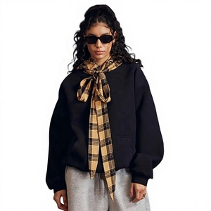 Sudadera con capucha rosa para mujer, de manga larga, color liso, con doble cremallera, informal, para otoño - Product Image 6