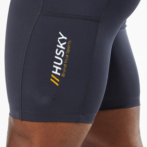 Shorts de Compresión Unisex de Nailon y Spandex, Cintura Alta Elástica, Bolsillo Oculto, Logotipo Personalizado, Secado Rápido, Ligeros, Transpirables, hasta la Rodilla - Product Image 6