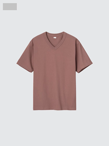 Camisetas de Manga Corta con Cuello en V y Logotipo Personalizado en la Parte Delantera para Hombre, Colección de Verano, 100% Algodón, Cómodas, Transpirables y Ecológicas - Product Image 4