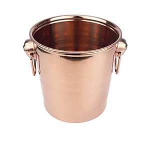 Seau en cuivre martelé artisanal de qualité supérieure pour cuisine, extérieur et salle de bain - Style camouflage écologique et économique - Product Image 2