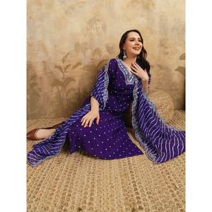 Hermosa parte superior e inferior de ropa de fiesta con Conjunto elegante de tamaño Dupatta XL - Product Image 3