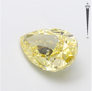 Diamante Cultivado en Laboratorio con Certificación IGI, 2.51 CT, Corte PEAR MODIFIED, Color Amarillo Fantasía, Claridad VS1, CVD LG 800611653 para Joyería ROYALGEM - Product Image 4