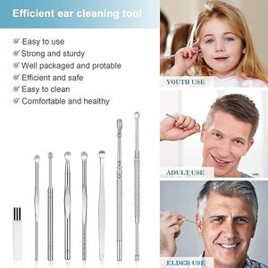 Kit de nettoyage d'oreilles haut de gamme avec curettes et étui de voyage – Ensemble durable et sûr pour une hygiène profonde et des soins personnels - Product Image 4