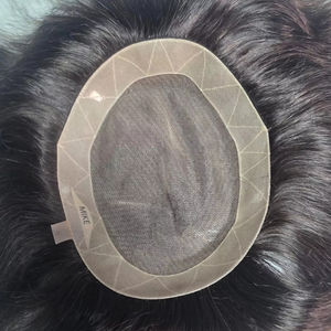 Prothèse capillaire en cheveux humains Remy indiens, modèle Los Angeles - Styles bouclés crépus et ondulations profondes, texture lisse, Bangladesh - Product Image 1