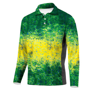 Camisetas de Pesca con Protección UV UPF50, Ropa de Pesca Sublimada Personalizada, Jersey de Pesca de Manga Larga, Protección UV de Poliéster - Product Image 1
