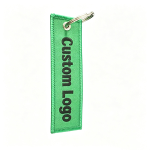 Llavero de Tela Bordado con Logotipo Personalizado, Etiqueta de Equipaje Promocional, Anillo para Llaves de Viaje, Estilo Aerolínea, Regalo Empresarial - Product Image 4
