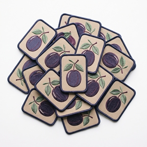 Parches bordados hexagonales con diseño de hoja y hilo de sastre, insignias botánicas de fábrica directa para delantales y uniformes - Product Image 4