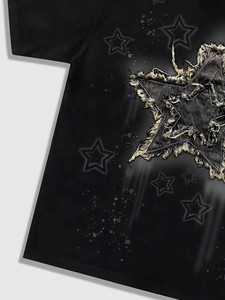 เสื้อเชิ้ตผู้ชายทรงบ็อกซี่ผ้าฝ้ายหนาน้ำหนัก 300 GSM สไตล์สตรีทแวร์แบบโอเวอร์ไซส์  รับผลิตตามแบบ OEM พร้อมงานปักลายแบบดิสเทรส  ขายส่งจากผู้ผลิต - Product Image 5