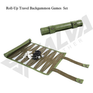 Tablero de Backgammon de Cuero Personalizado de 21 Pulgadas, Juego de Mesa Profesional de Lujo, Regalo Novedoso Creativo y Personalizable - Product Image 4