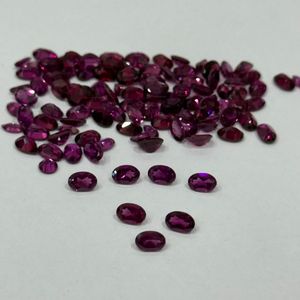 Gem Quality Natural Rhodolite <b>Garnet</b> Oval Cut 6x4mm Calibrated Loose Pink <b>Garnet</b> Gemstones Untreated Madagascar Wholesale - Product Image 4