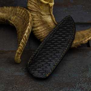 Cuchillos de Caza Profesionales al por Mayor, Hoja Fija de Acero con Alto Contenido de Carbono, Mango de Cuerno, para Supervivencia al Aire Libre y Camping, con Funda - Product Image 3