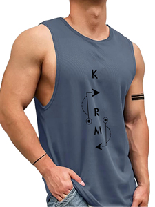ราคาโรงงาน ODM เสื้อกล้ามผู้ชายระบายอากาศได้ดี พิมพ์ลายดิจิตอลด้านหน้า ผ้าทอ 160 กรัม โพลีเอสเตอร์ 100% ทรงหลวม ไซส์ใหญ่ - Product Image 4