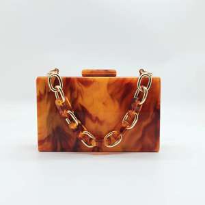 Sacs à main de soirée tendance en résine perlée pour femmes, pochettes de luxe en résine, sacs à main de luxe en résine - Product Image 5