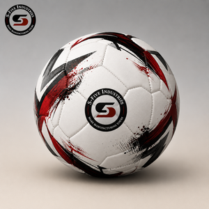 Ballon de football SFIVE Industries blanc, rouge, noir, impression par sublimation, unisexe, adulte, séchage rapide, ballon de sport - Product Image 3