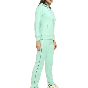 <b>Women's</b> Flexible Sports Tracksuit Set Soft Fabric <b>Jacket</b> and Matching Athletic Pants for Gym Running and Casual Activities - Product Image 4