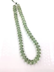 Perles de pierres précieuses en améthyste verte naturelle, taille checker, pour la création de bijoux fins, collier en pierres précieuses - Product Image 6