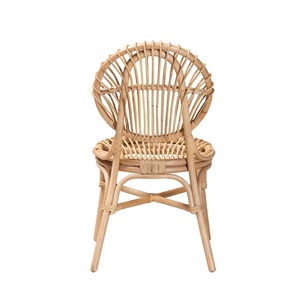 Fauteuil en rotin naturel tressé à la main, écologique, vintage, pour café, salle à manger et hôtel - Nouveauté en gros - Product Image 3