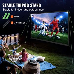 Schermo per Proiezioni Esterne 4K HD con Supporto in Cristallo PET e Schermo di Proiezione Anti-Piega da 120 Pollici 16:9 - Product Image 4