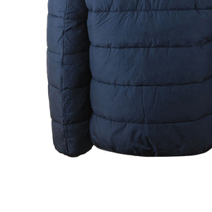 Custom <b>Men</b> Puffer Jackets Soft Comfortable Canvas High Street Style Hooded with Front Logo Sublimation Puffer Coat - Product Image 4