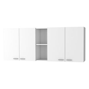 Mobile da Bagno Menlo con Quattro Ante a Battente, 59 Pollici, Bianco - Product Image 3