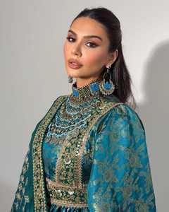 Custom Made Embroidery Lace Cashmere Chiffon Plain Dyed Woman Afghani Pashtun Balochi Vintage <b>Maxi</b> Long Frock <b>Dress</b> Breathable - Product Image 4